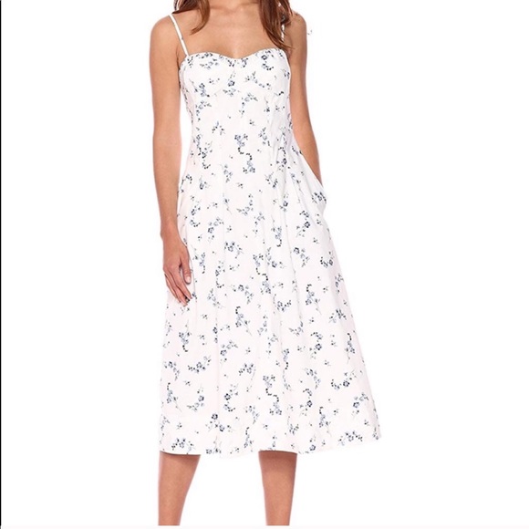 [HOST PICK] Rebecca Taylor Cotton Floral Sun Dress - Picture 2 of 6